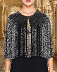 Hand Beaded Fringe Jacket