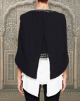 Cape Style Cropped Beaded Jacket