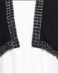 Cape Style Cropped Beaded Jacket