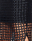 Cage Sequin Knee Length Pencil Skirt