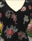 Floral Embroidered Dress on Mesh