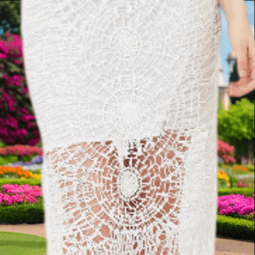 Crochet Beaded Fringe Dress