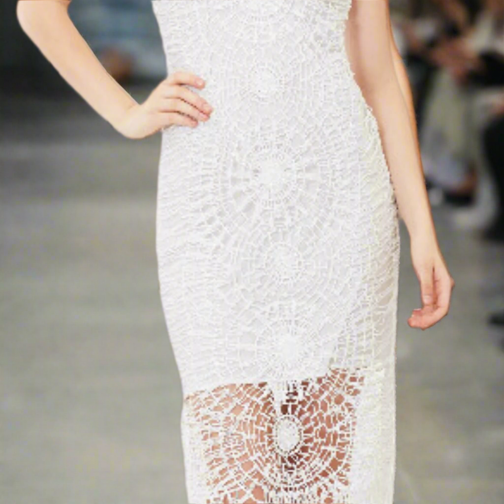 Crochet Beaded Fringe Dress