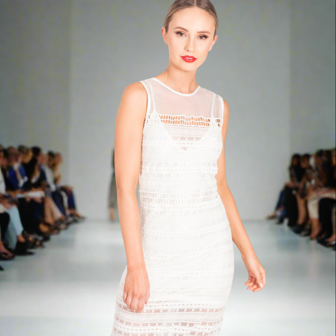 Hand Beaded Lace Dress